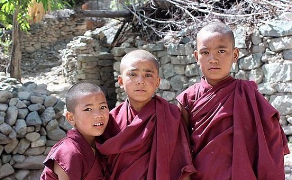 Oversea adventure travel Ladakh children budhists