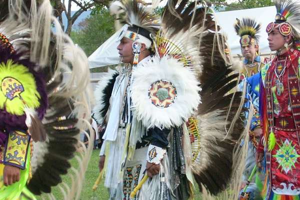 Colorful Pow Wow at Native American Reservations