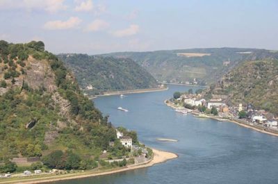 beautiful Rhine river valley